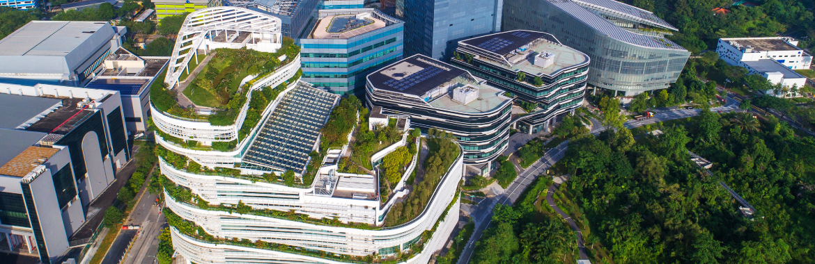 Solaris by CPG Consultants and TR Hamzah and Yeang is a biophilic commercial mixed-use property